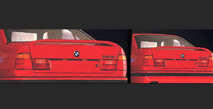 Custom BMW 5 Series Trunk Wing  Sedan (1989 - 1995) - $237.00 (Manufacturer Sarona, Part #BM-013-TW)
